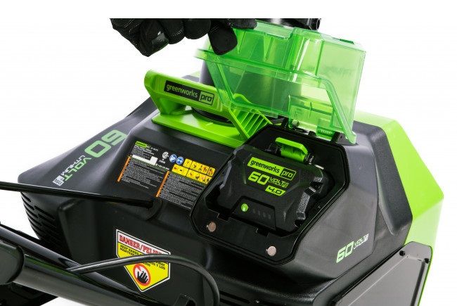 Снегоуборщик GREENWORKS GD60ST 60V (51 СМ) бесщёточный аккумуляторный с АКБ 6 А/Ч и ЗУ Снегоуборщик GREENWORKS GD60ST 60V (51 СМ) бесщёточный аккумуляторный с АКБ 6 А/Ч и ЗУ